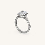 Load image into Gallery viewer, The Lunea – Floating Bezel Solitaire Engagement Ring
