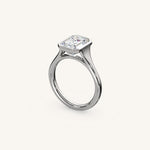 Load image into Gallery viewer, The Lunea – Floating Bezel Solitaire Engagement Ring
