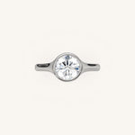 Load image into Gallery viewer, The Lunea – Floating Bezel Solitaire Engagement Ring
