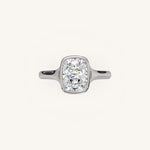 Load image into Gallery viewer, The Lunea – Floating Bezel Solitaire Engagement Ring
