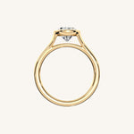 Load image into Gallery viewer, The Lunea – Floating Bezel Solitaire Engagement Ring
