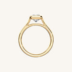 Load image into Gallery viewer, The Lunea – Floating Bezel Solitaire Engagement Ring
