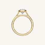Load image into Gallery viewer, The Lunea – Floating Bezel Solitaire Engagement Ring
