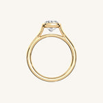 Load image into Gallery viewer, The Lunea – Floating Bezel Solitaire Engagement Ring

