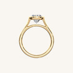 Load image into Gallery viewer, The Lunea – Floating Bezel Solitaire Engagement Ring
