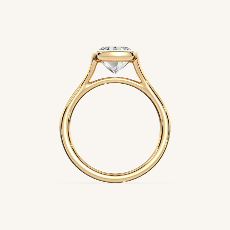 The Lunea – Floating Bezel Solitaire Engagement Ring
