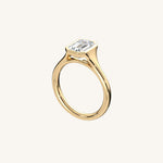 Load image into Gallery viewer, The Lunea – Floating Bezel Solitaire Engagement Ring
