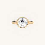 Load image into Gallery viewer, The Lunea – Floating Bezel Solitaire Engagement Ring
