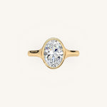 Load image into Gallery viewer, The Lunea – Floating Bezel Solitaire Engagement Ring
