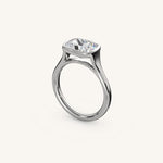 Load image into Gallery viewer, The Lunea – Floating Bezel Solitaire Engagement Ring (E-W)
