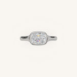 Load image into Gallery viewer, The Lunea – Floating Bezel Solitaire Engagement Ring (E-W)
