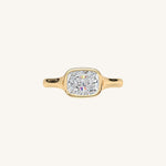 Load image into Gallery viewer, The Lunea – Floating Bezel Solitaire Engagement Ring (E-W)
