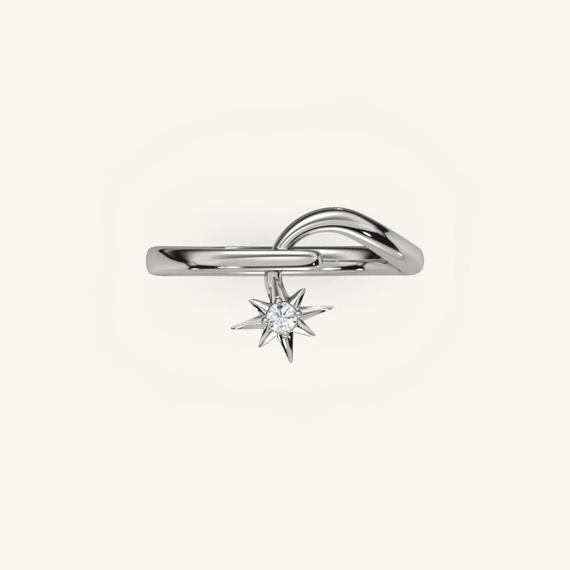 The Noria – North Star-Inspired Celestial Ring