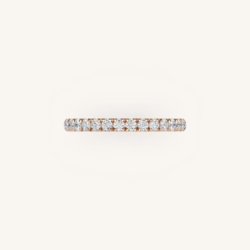 Elegant Diamond Half Eternity Band