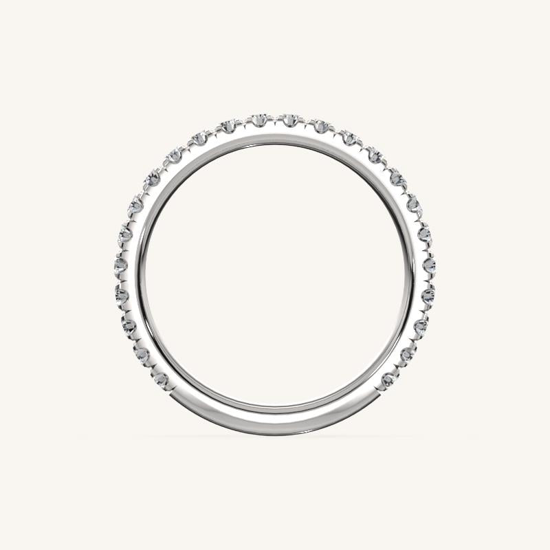 Elegant Diamond Half Eternity Band