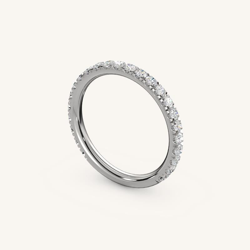Elegant Diamond Half Eternity Band