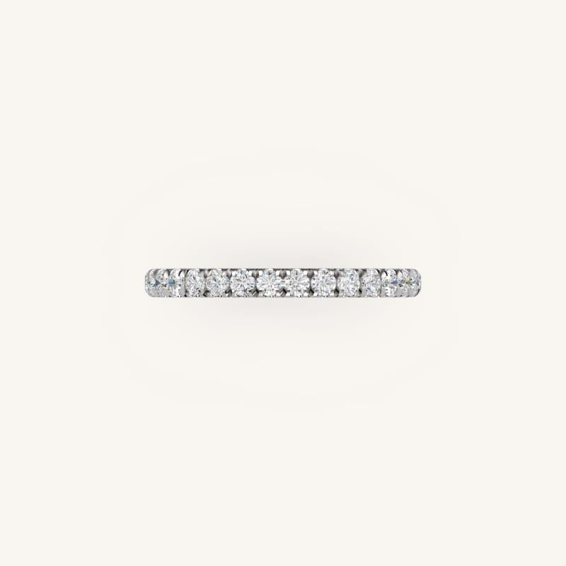 Elegant Diamond Half Eternity Band