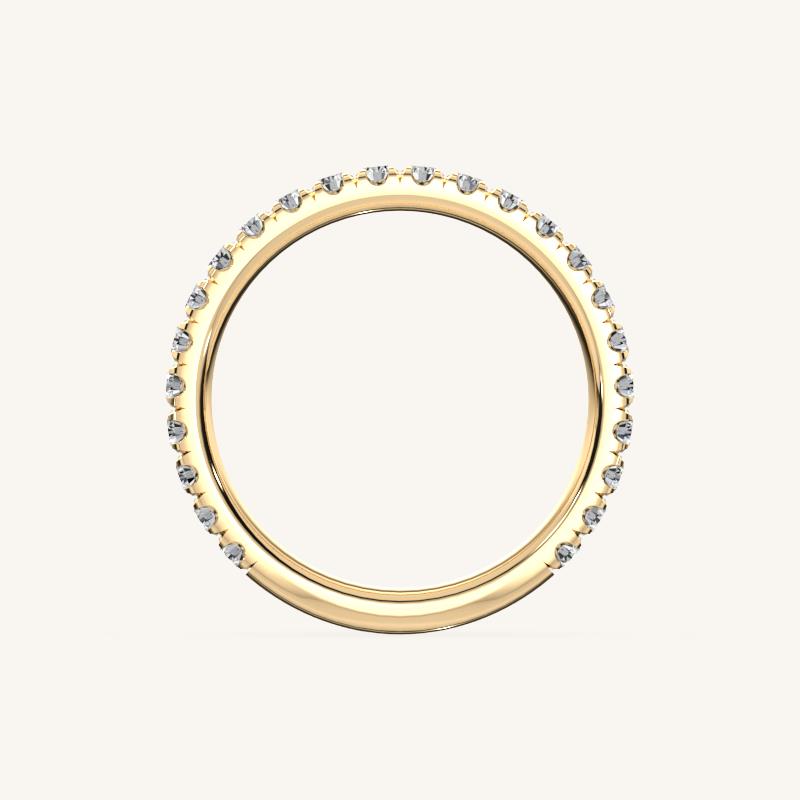 Elegant Diamond Half Eternity Band