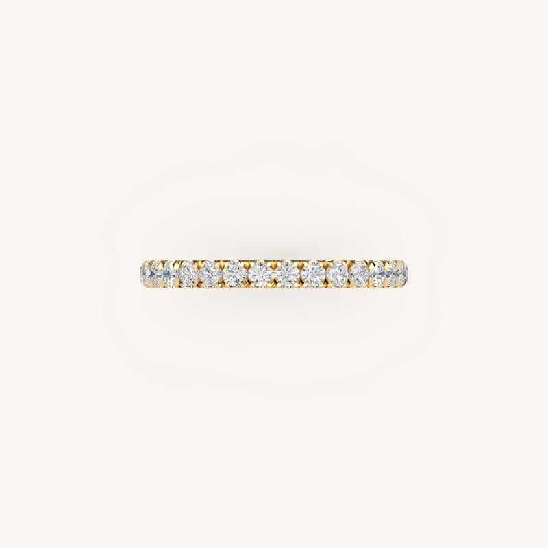 Elegant Diamond Half Eternity Band
