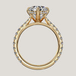 Load and play video in Gallery viewer, The Solienne – Cathedral Solitaire Hidden Halo Engagement Ring (E-W)
