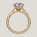 Load and play video in Gallery viewer, The Solienne – Cathedral Solitaire Engagement Ring (E-W)
