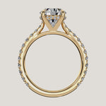 Load and play video in Gallery viewer, The Solienne – Cathedral Solitaire Hidden Halo Engagement Ring
